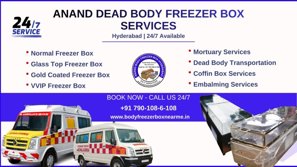 Dead body freezer box in JV Hills Kondapur